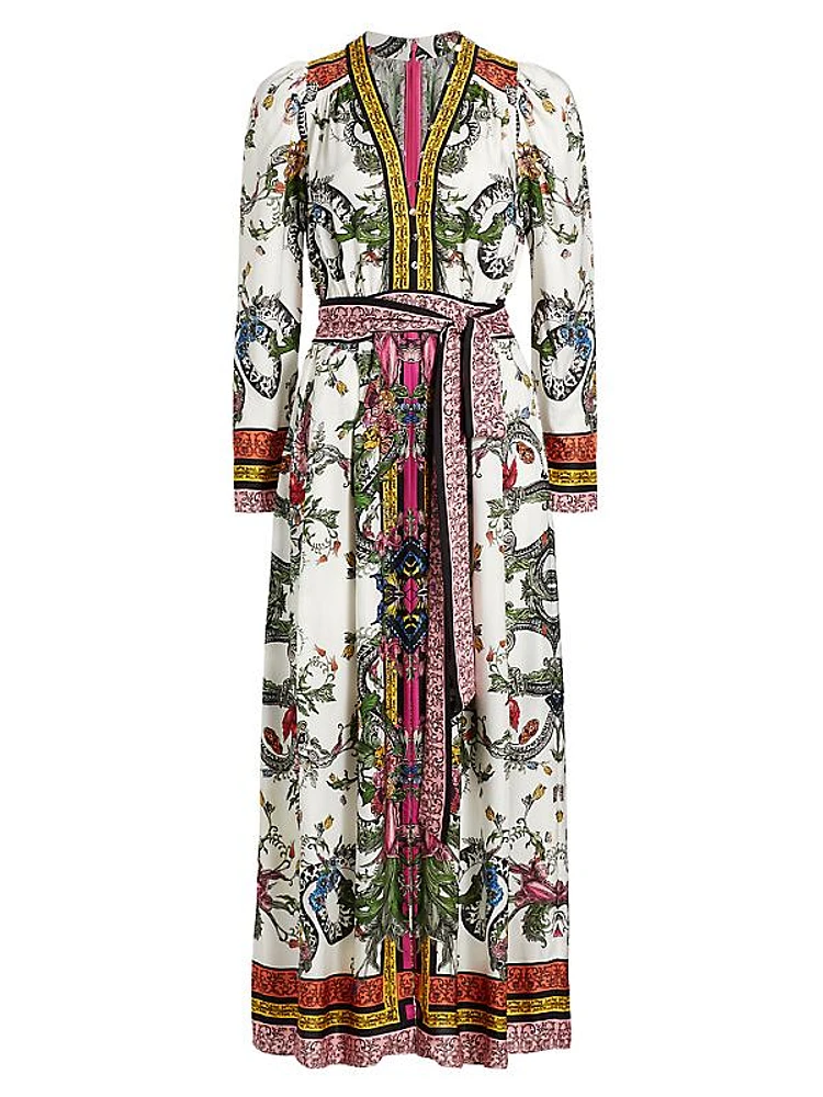 Marchesa Rosa Ivy Floral Maxi Dress