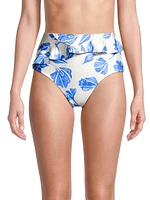 Nightflower Hight-Waist Bikini Bottom