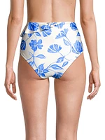 Nightflower Hight-Waist Bikini Bottom