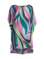 Delos Beaded Colorblocked Caftan