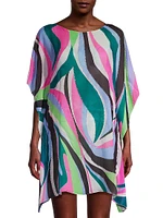 Delos Beaded Colorblocked Caftan