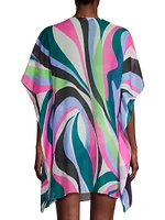 Delos Beaded Colorblocked Caftan