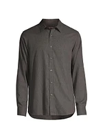 Cotton Button-Front Shirt