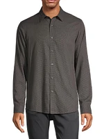 Cotton Button-Front Shirt