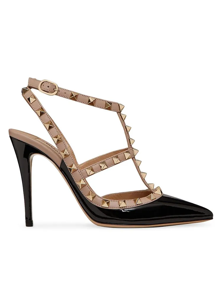 Patent Rockstud Caged Pumps 100 MM