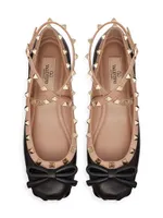 Rockstud Ballerina Flats Nappa Leather