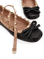 Rockstud Ballerina Flats Nappa Leather