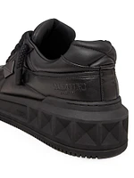 One Stud XL Nappa Leather Low Top Sneakers