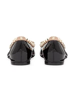 Rockstud Patent Leather Ballerinas