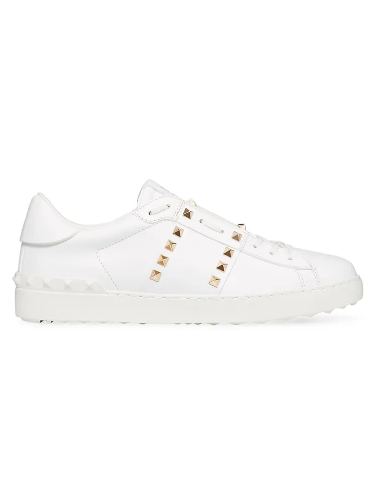 Calfskin Rockstud Untitled Sneakers