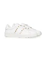 Calfskin Rockstud Untitled Sneakers