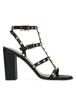 Rockstud Ankle Strap Sandals 90 MM