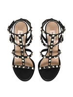 Rockstud Ankle Strap Sandals 90 MM