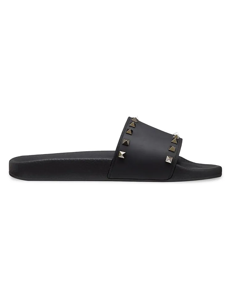 Rockstud Rubber Slider Sandals