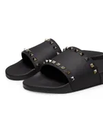 Rockstud Rubber Slider Sandals