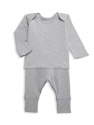 Baby's & Little Kid's Cotton Long-Sleeve T-Shirt Joggers Set