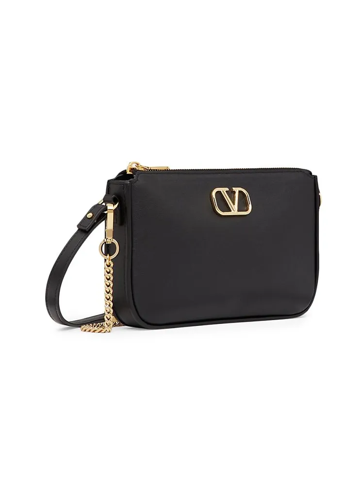 Mini Vlogo Signature Calfskin Crossbody Bag