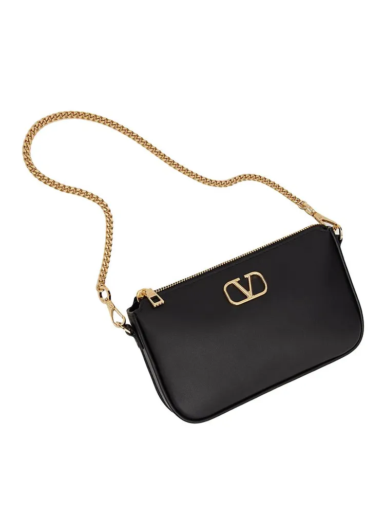 Mini Vlogo Signature Calfskin Crossbody Bag