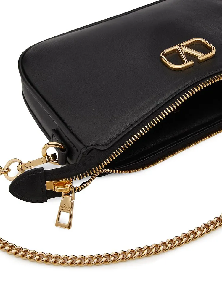 Mini Vlogo Signature Calfskin Crossbody Bag