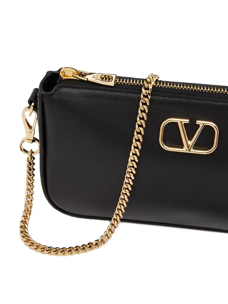 Mini Vlogo Signature Calfskin Crossbody Bag