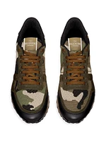 Mesh Fabric Camouflage Rockrunner Sneakers