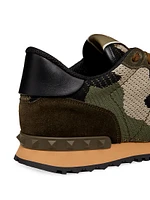 Mesh Fabric Camouflage Rockrunner Sneakers