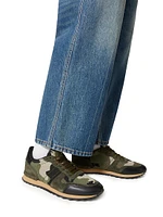 Mesh Fabric Camouflage Rockrunner Sneakers