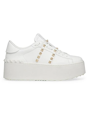 Flatform Rockstud Untitled Sneakers Calfskin