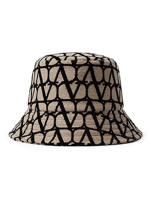 VLogo Monogram Canvas Bucket Hat