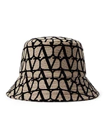 VLogo Monogram Canvas Bucket Hat