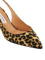 Bow Tie 50MM Leopard Pumps