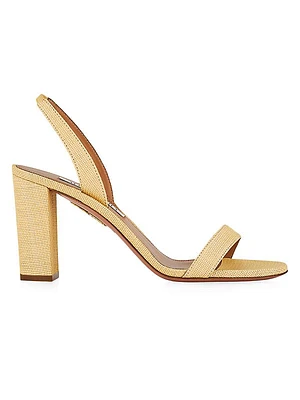 So Nude 89MM Block-Heel Sandals