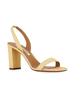 So Nude 89MM Block-Heel Sandals