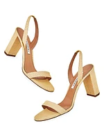 So Nude 89MM Block-Heel Sandals