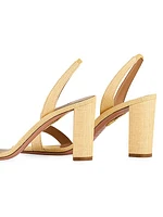 So Nude 89MM Block-Heel Sandals