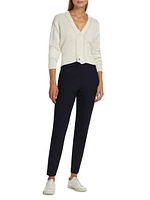 Stretch Wool-Blend Skinny-Leg Pants