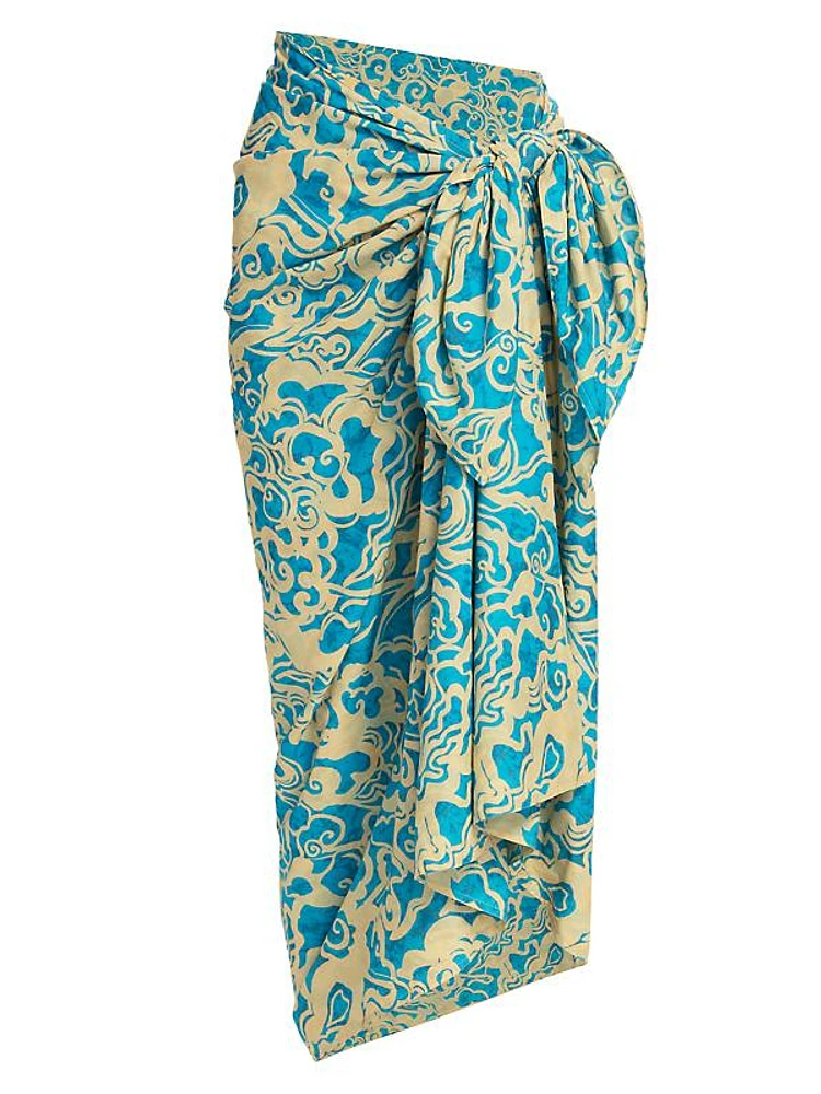 Serra Printed Cotton Sarong