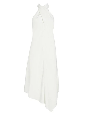 Quinn Draped Halterneck Midi-Dress