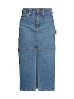 Alden Denim Cargo Midi-Skirt