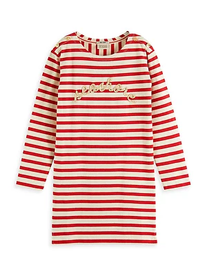 Little Girl's & Girl's Bretton Striped Sweaterdress