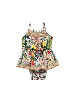 Baby Girl's Floral Print Jumpdress