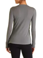 Washable Cashmere Long Sleeve Crewneck Sweater