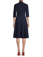 Joan Turtleneck Long-Sleeve Dress