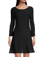 Tabitha Ribbed Godet Minidress