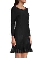 Tabitha Ribbed Godet Minidress