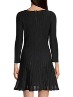 Tabitha Ribbed Godet Minidress