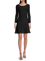 Tabitha Ribbed Godet Minidress