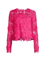 Nori 3D Lace Long-Sleeve Top