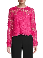 Nori 3D Lace Long-Sleeve Top