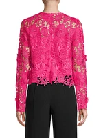 Nori 3D Lace Long-Sleeve Top